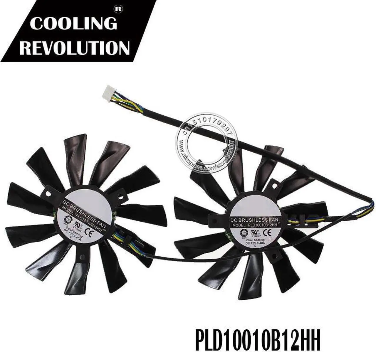 Alt view image 2 of 2 - 95mm Cooler Fan For MSI GTX780Ti/780/760/750Ti R9 290X/290/280X/280/270X GAMING PLD10010S12HH Cooling Fan