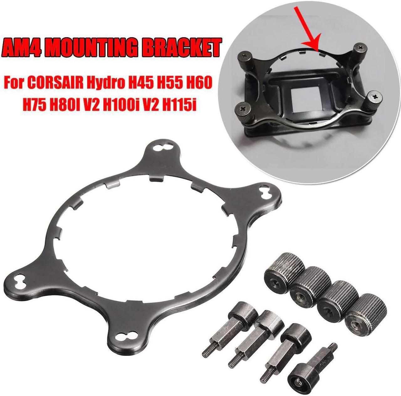 CPU Cooler Fan Bracket Heatsink Holder AM4 Mounting Bracket Kit for Corsair Hydro Series H55 H75 H80I V2 H100i V2 H115i