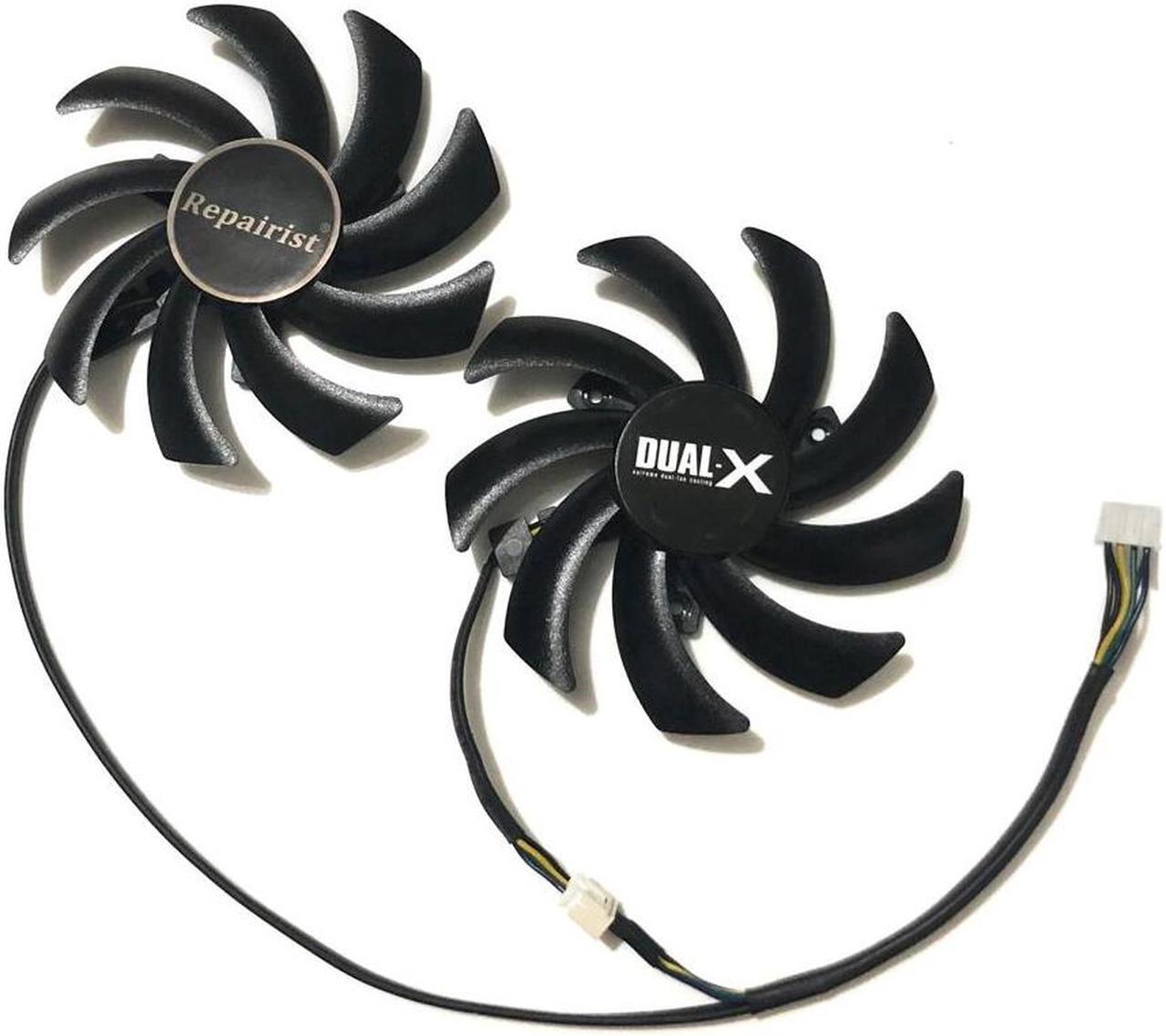 Alt view image 2 of 6 - 2Pcs/lot FD7010H12S DC 12V 0.35AMP 4Pin 85MM VGA Card Fan for Sapphire HD7870 HD7950 HD7970 HD7790 graphics card cooling
