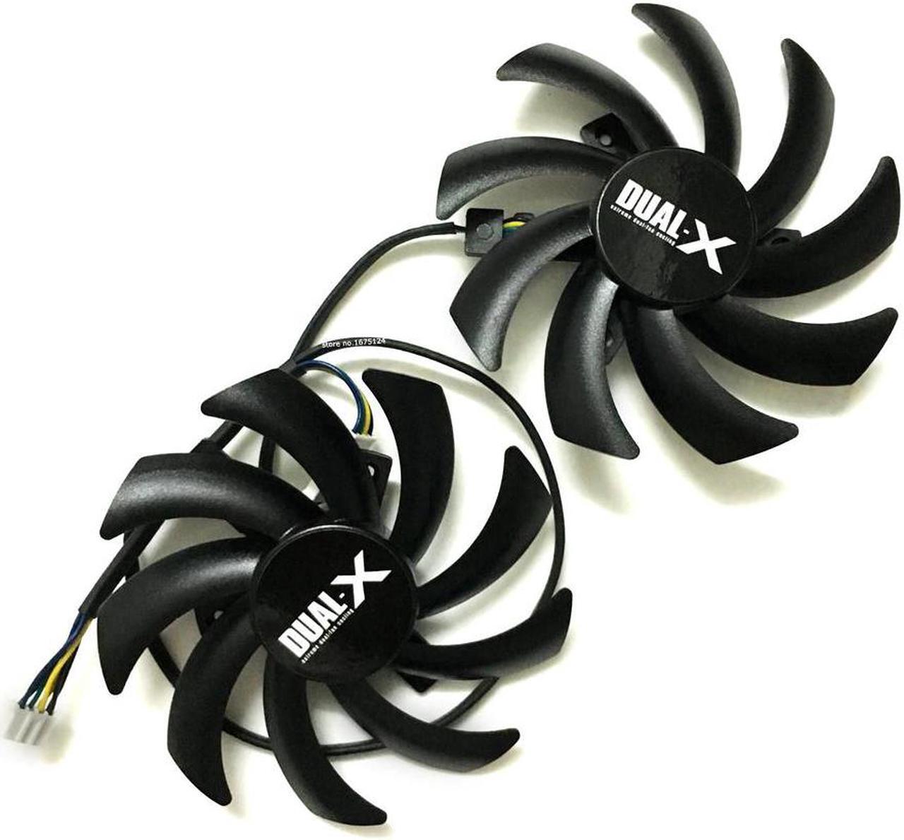 Main image of 2Pcs/lot FD7010H12S DC 12V 0.35AMP 4Pin 85MM VGA Card Fan for Sapphire HD7870 HD7950 HD7970 HD7790 graphics card cooling