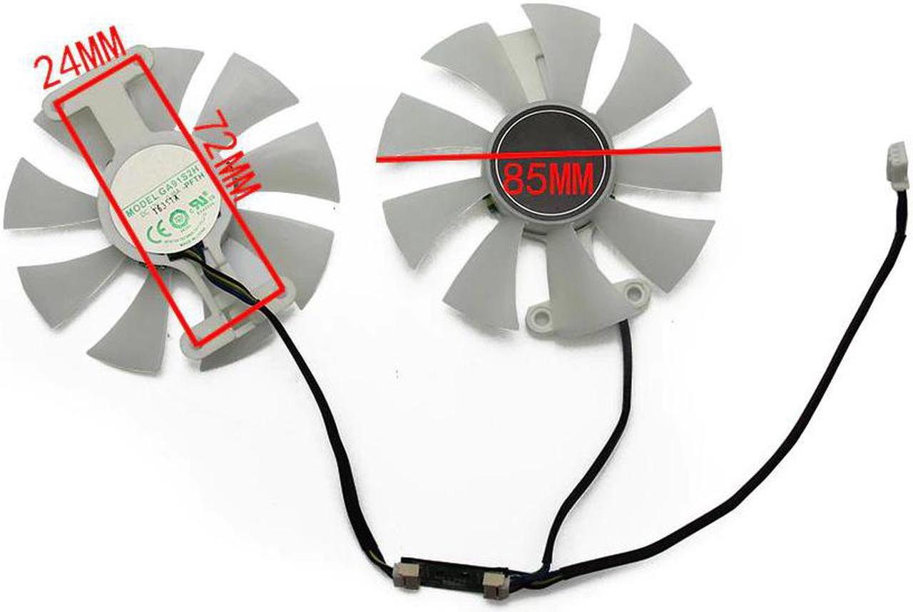 Alt view image 4 of 5 - GeForce GTX 960 950 1060 GPU Cooler Cooling Fan GA91S2H For KFA2 GALAX GTX960 GTX950 GTX1060 EXOC White 6GB Cards Cooling