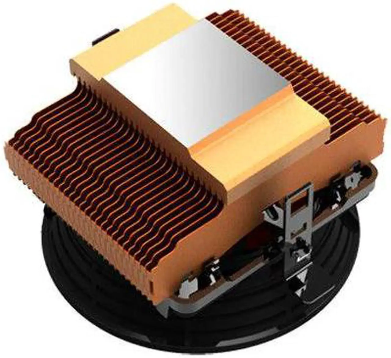 Alt view image 3 of 5 - 4 pin PWM 100mm 10cm fan cooling for Intel LGA1151 115x 775 for AMD all platforms CPU Cooler fan Radiator PcCooler Q100M