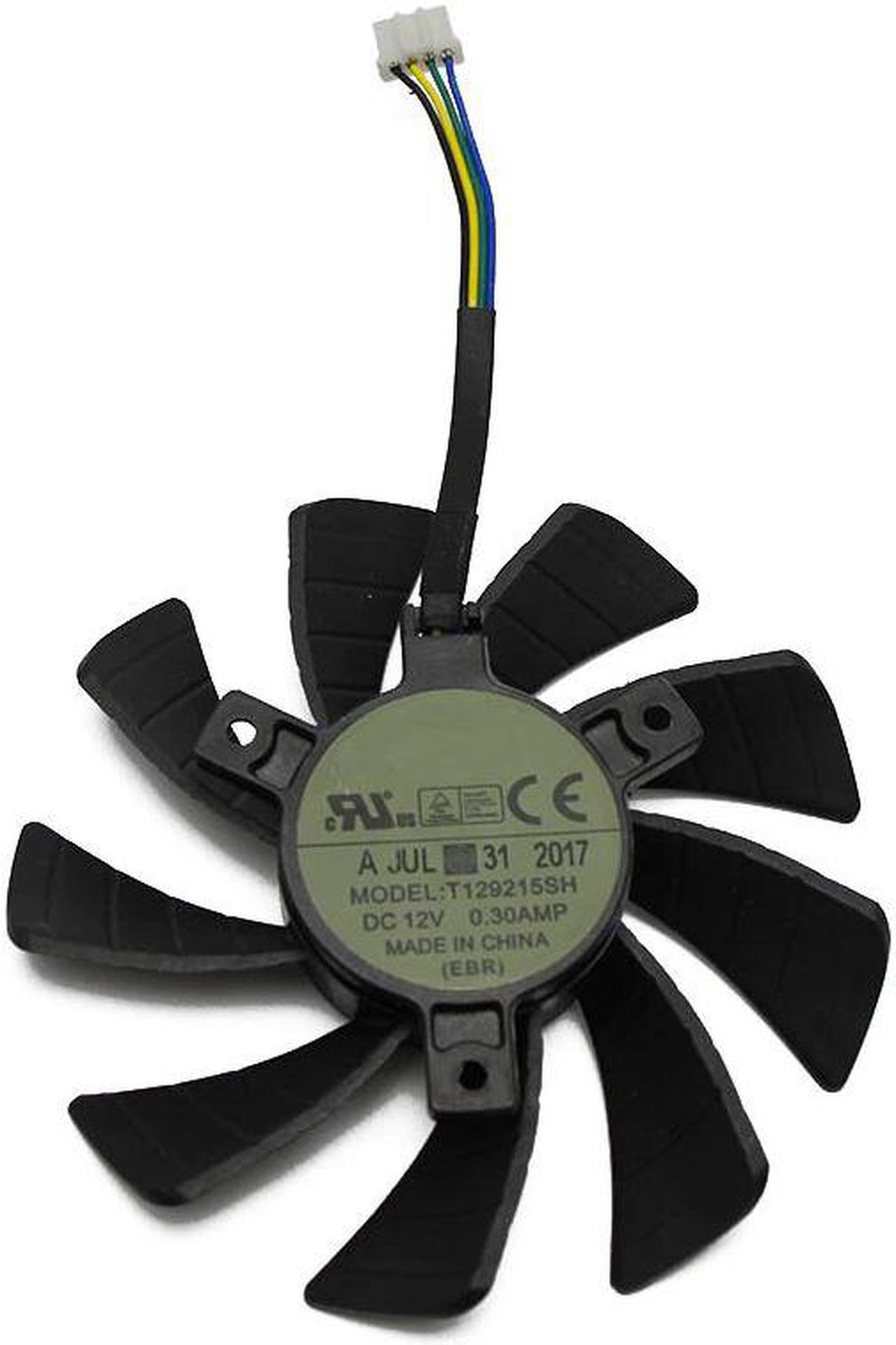 Alt view image 6 of 6 - 85MM T129215SH DC12V 0.30AMP 4PIN Cooling Fan for Zotac GeForce N1060IXOC 6GD GTX 1060 3GB Mini ITX Graphic Card