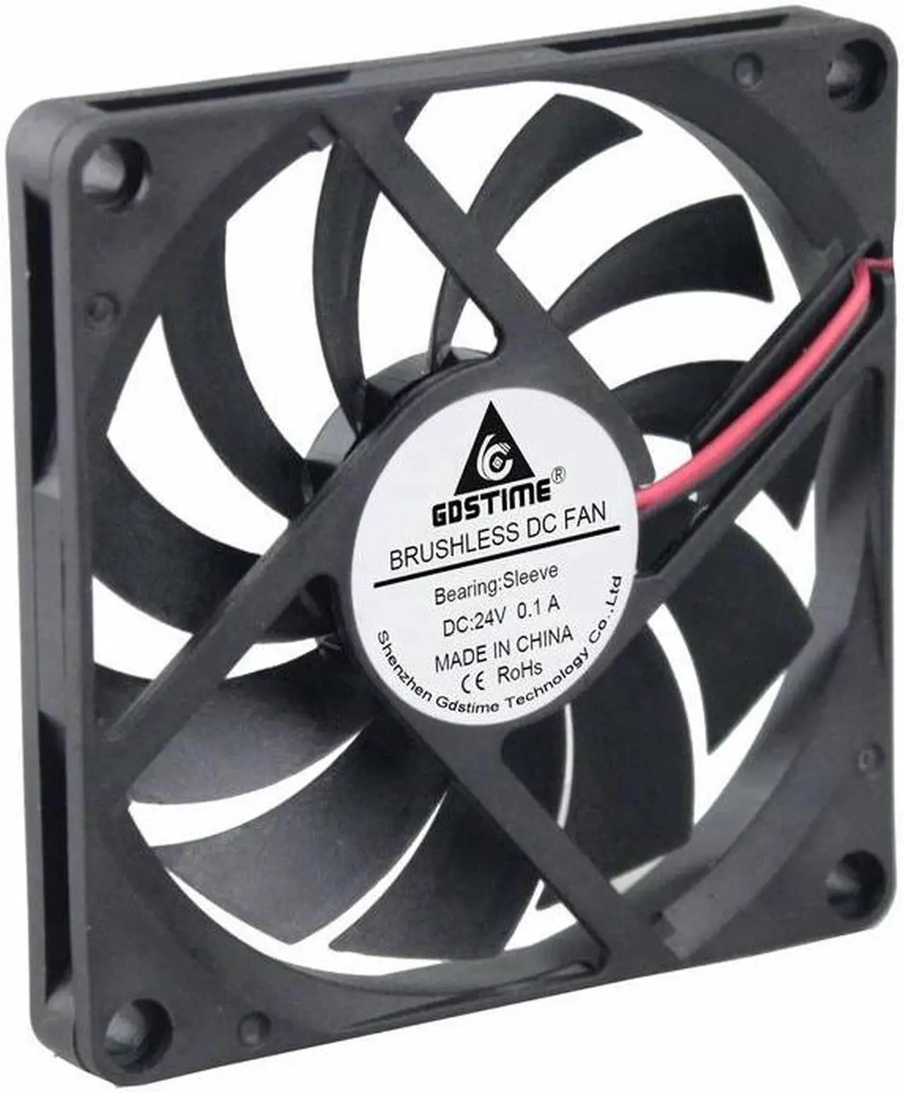 Main image of 2 Pieces DC 24V Two Wires 2Pin 8cm 80x80x10mm Brushless DC Cooling Fan 80mm x 10mm 8010 Motor PC Computer CPU Cooler