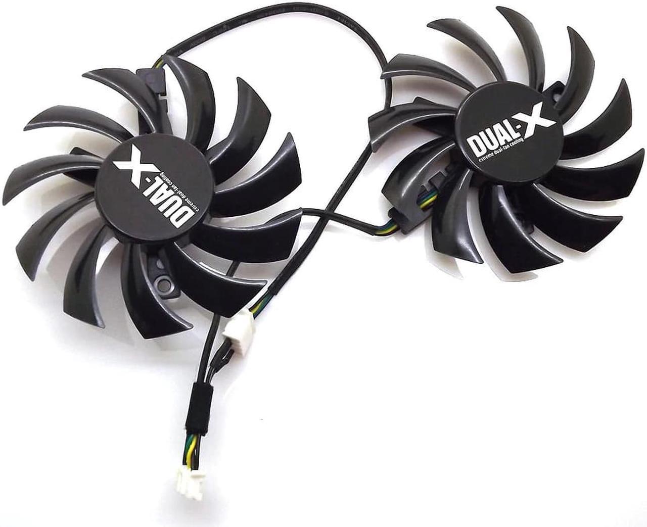Alt view image 5 of 6 - 2pcs/lot FD7010H12S 75mm For Sapphire HD6930 HD7850 HD6950 R9 270 R7 260X Graphics Card Cooling Fan 4Pin