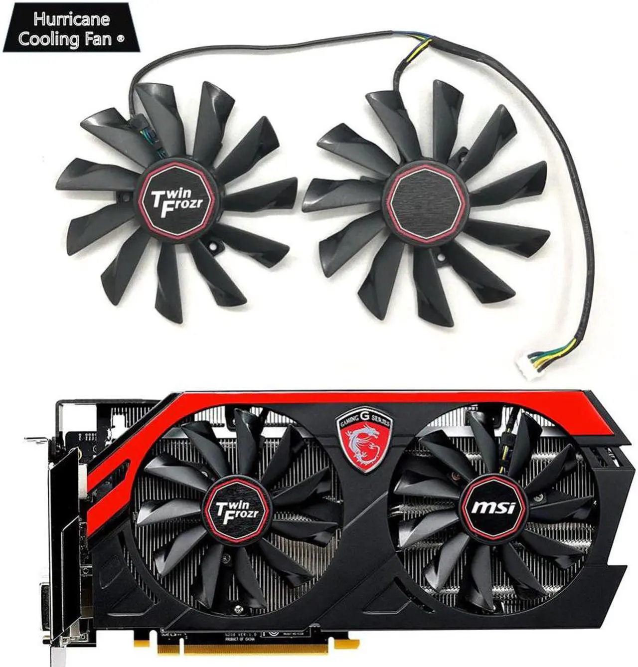 Main image of PLD10010S12HH 95mm 4Pin Graphics Card Cooling Fan for MSI GTX 780Ti/780/760/750Ti R9 290X/290/280X/280/270X GAMING Cooler
