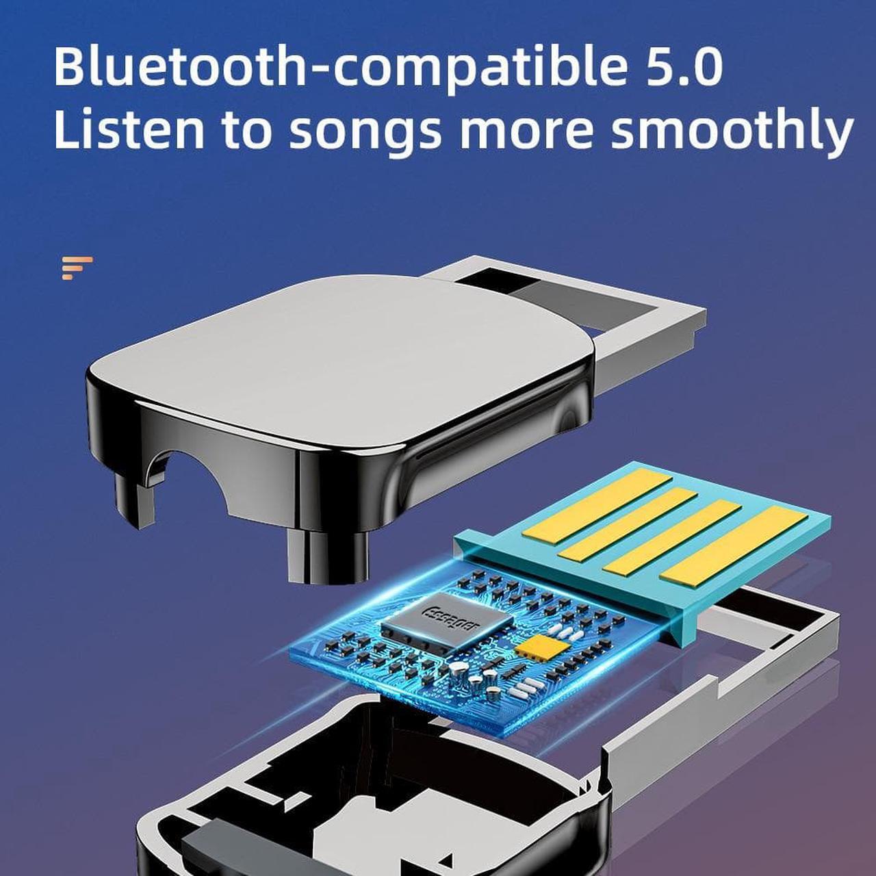 Alt view image 3 of 6 - Essager Bluetooth Aux Adapter Dongle USB To 3.5mm Jack Car Audio Aux Bluetooth 5.0 Handsfree Kit For Car Receiver BT transmitter