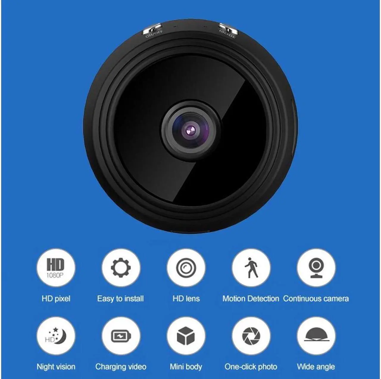 Alt view image 3 of 7 - A9 1080P HD Mini WiFi IP Camera Motion Detection IR Night Vision Security Camera Network Wifi Camera  Baby Monitor