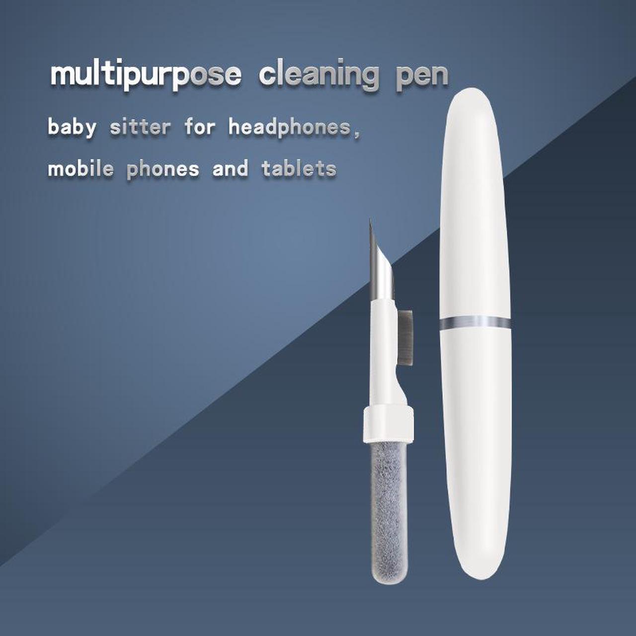 Alt view image 4 of 5 - Portable Bluetooth Earbuds Cleaning Pen with Soft Microfiber Brush, Multifunction Cleaning Pen Dust Removal Brush Pen for Airpods Wireless Earphones Charging Box Camera Dust Cleaner