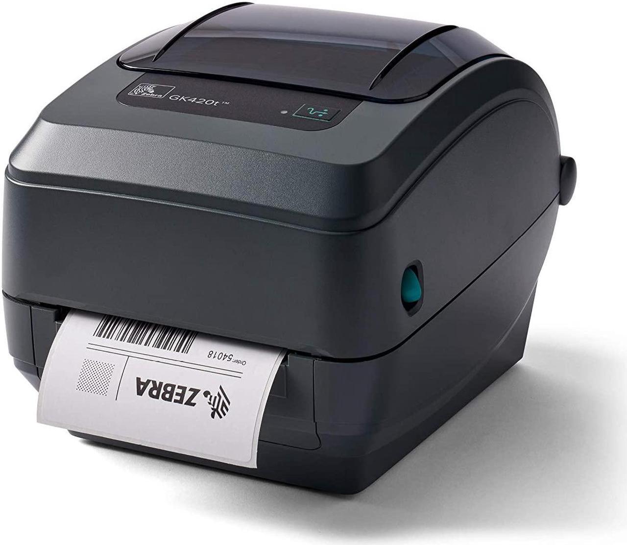 ZEBRA GX430t Thermal Transfer Desktop Printer Print Width of 4 in USB Serial Parallel and Ethernet Connectivity GX43-102410-000