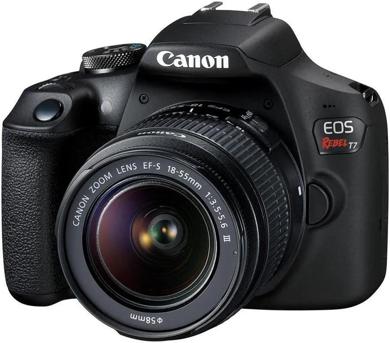 Alt view image 3 of 4 - EOS Rebel T7 with EF-S 18-55mm Lens + Bag Bundle + Vivitar 58mm Graduated Color Filter Kit + Hosa Y Cable + Cleaning Kit