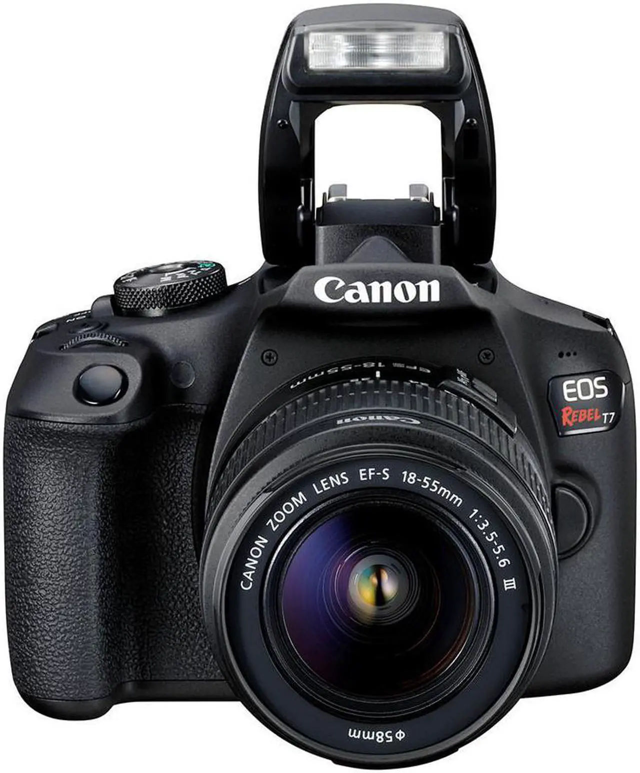 Alt view image 2 of 4 - EOS Rebel T7 with EF-S 18-55mm Lens + Bag Bundle + Vivitar 58mm Graduated Color Filter Kit + Hosa Y Cable + Cleaning Kit