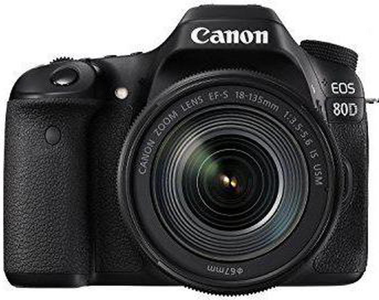 Alt view image 2 of 3 - Canon EOS 80D Digital SLR Kit with EF-S 18-135mm f/3.5-5.6 Image Stabilization USM Lens (Black) - International Version