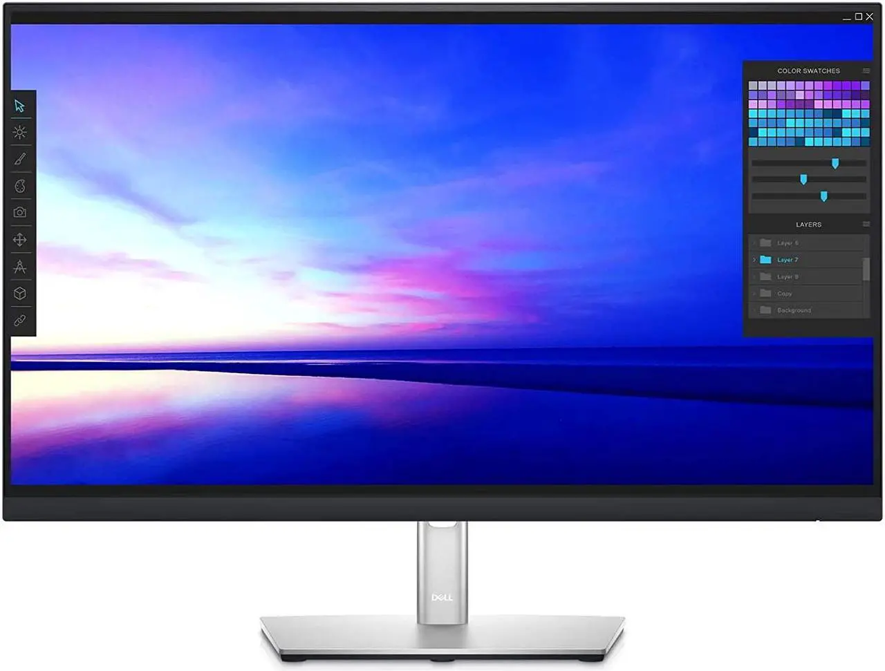 Alt view image 13 of 20 - Dell P2721Q 27 Inch 4K (3840 x 2160) USB-C Monitor, HDMI, DisplayPort, IPS, Anti-Glare, LED Backlit, Tilt, Swivel, Pivot and Height Adjustable