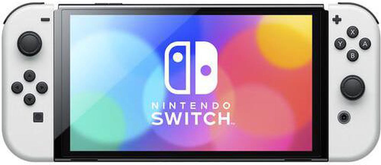 Alt view image 3 of 4 - Nintendo Switch OLED White with Super Smash Bros Ultimate Game Bundle