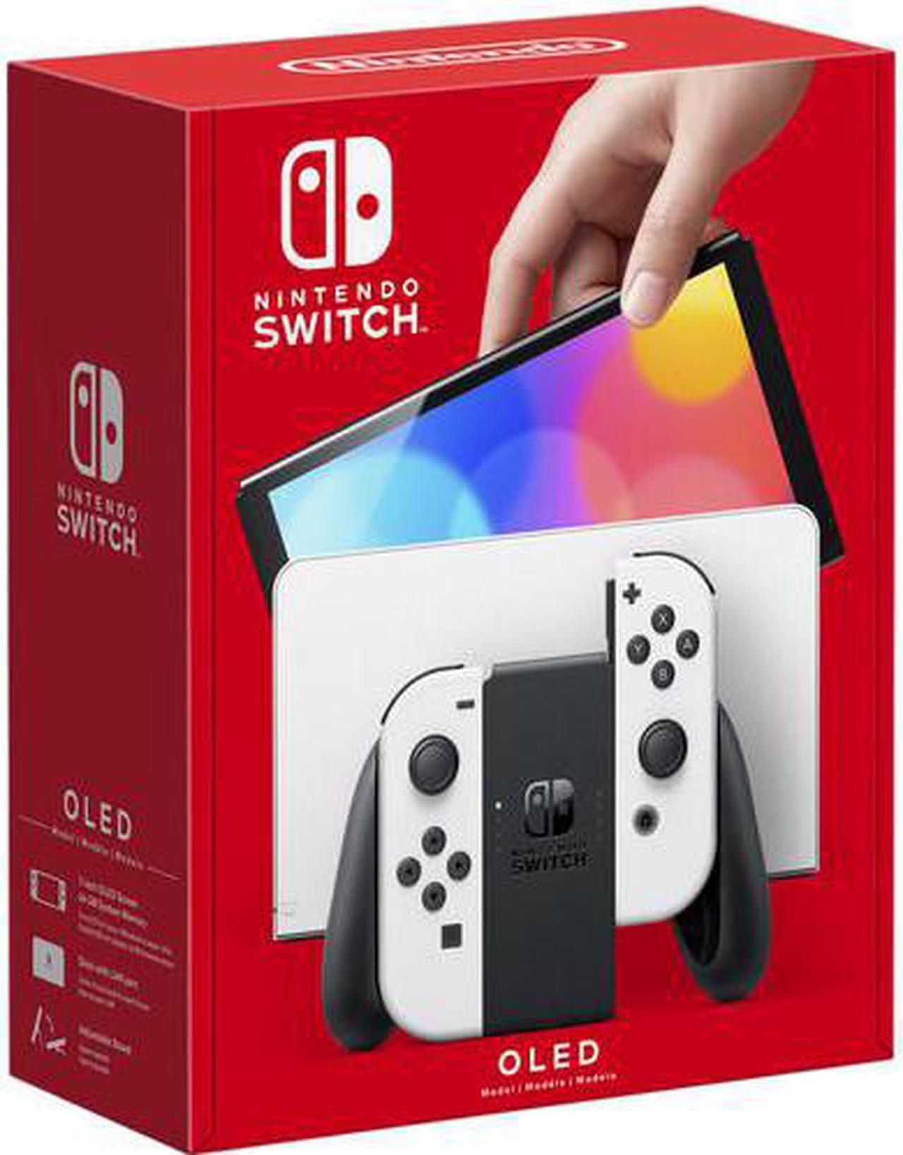 Alt view image 2 of 4 - Nintendo Switch OLED White with Super Smash Bros Ultimate Game Bundle