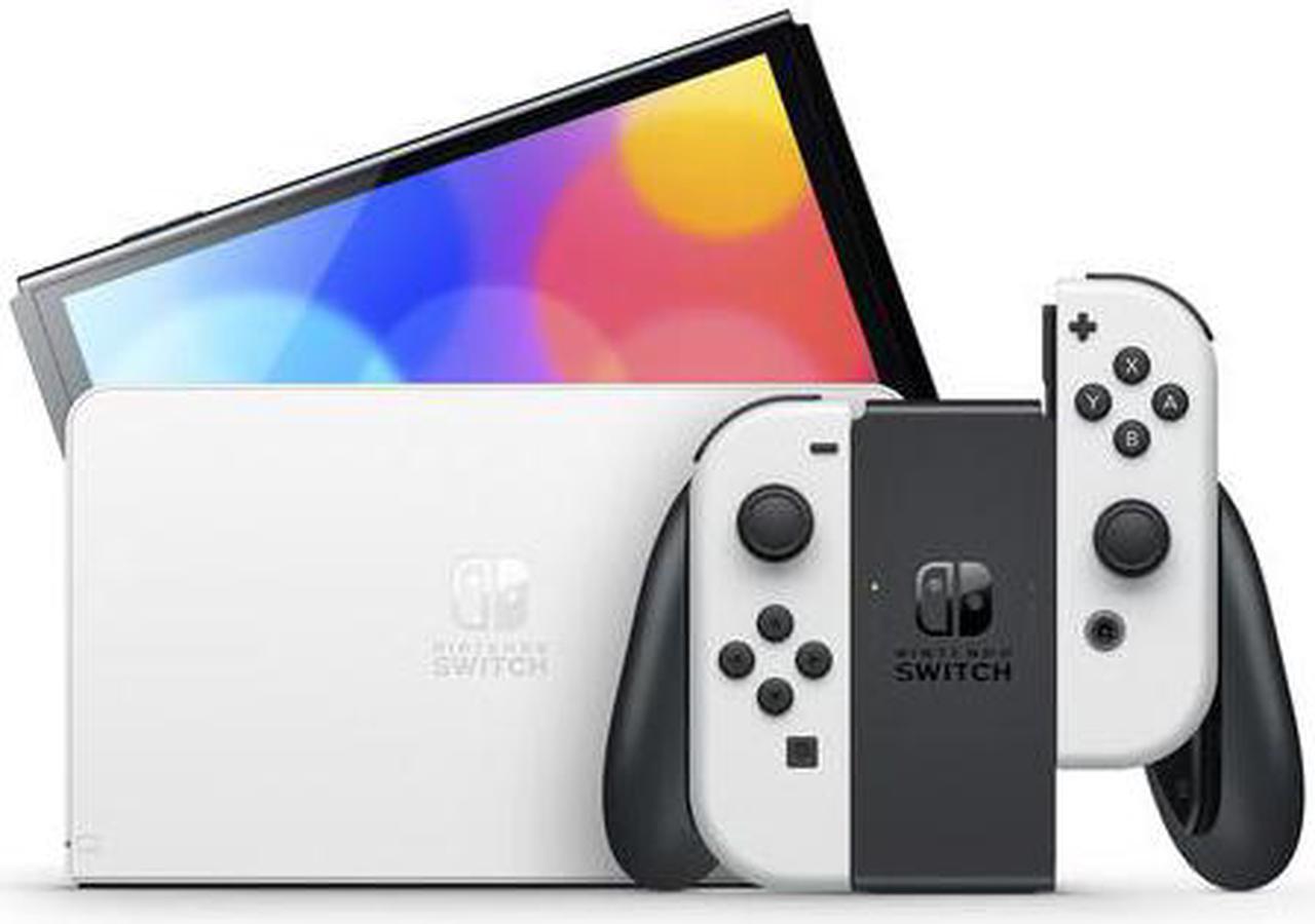 Alt view image 4 of 4 - Nintendo Switch OLED White with Super Smash Bros Ultimate Game Bundle
