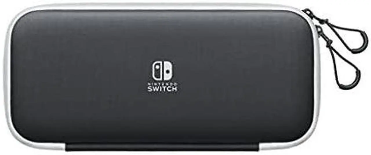Alt view image 12 of 20 - Nintendo Switch Carrying Case & Screen Protector - Black and White