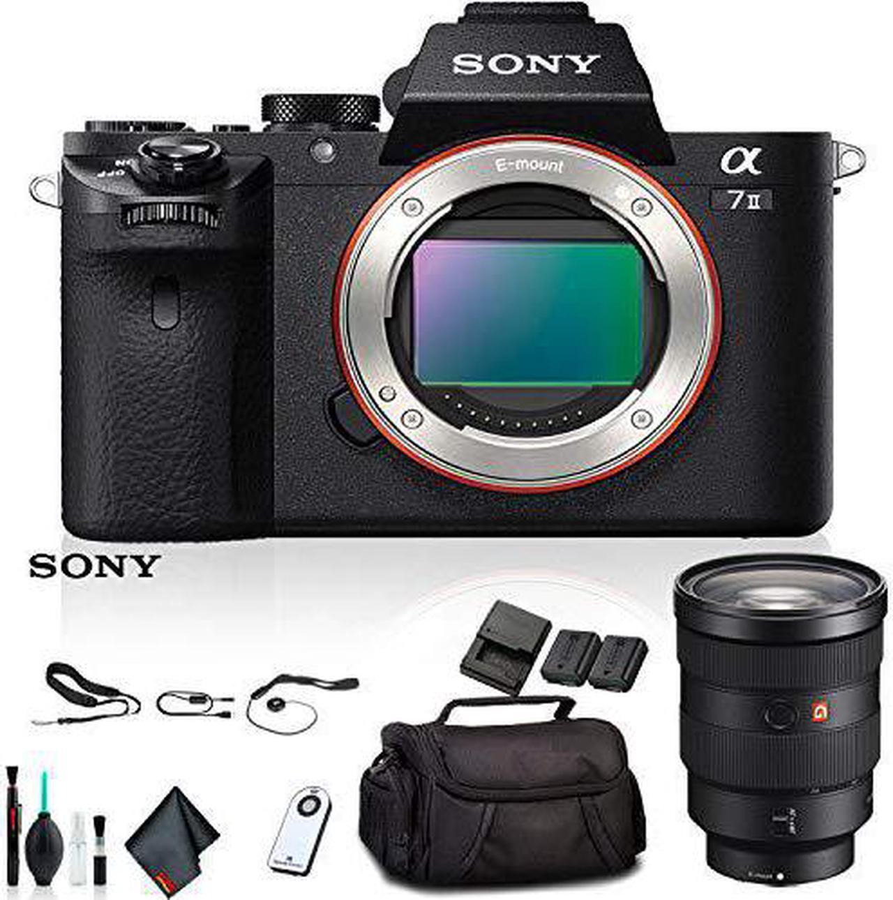Main image of Sony Alpha a7 II Mirrorless Camera ILCE7M2/B With Sony FE 16-35mm, Soft Bag, Additional Battery, 64GB Memory Card, Card Reader , Plus Essential Accessories