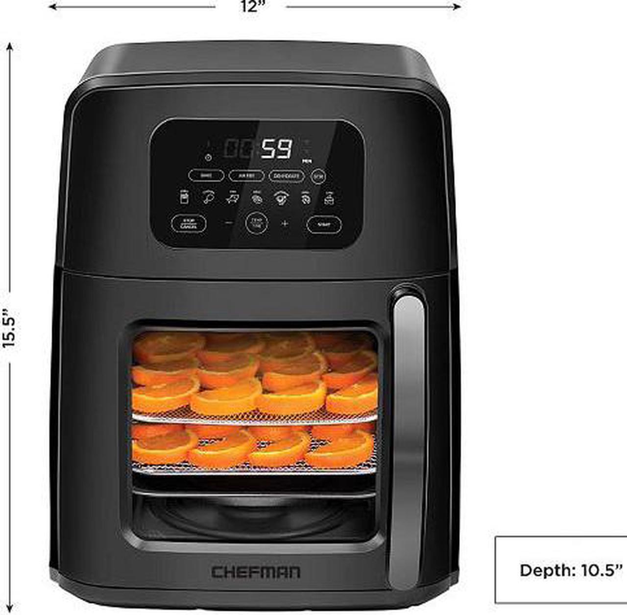 Alt view image 9 of 10 - Chefman Family Sized Auto Stir 14 in 1 Digital LED Air Fryer and Convection Oven