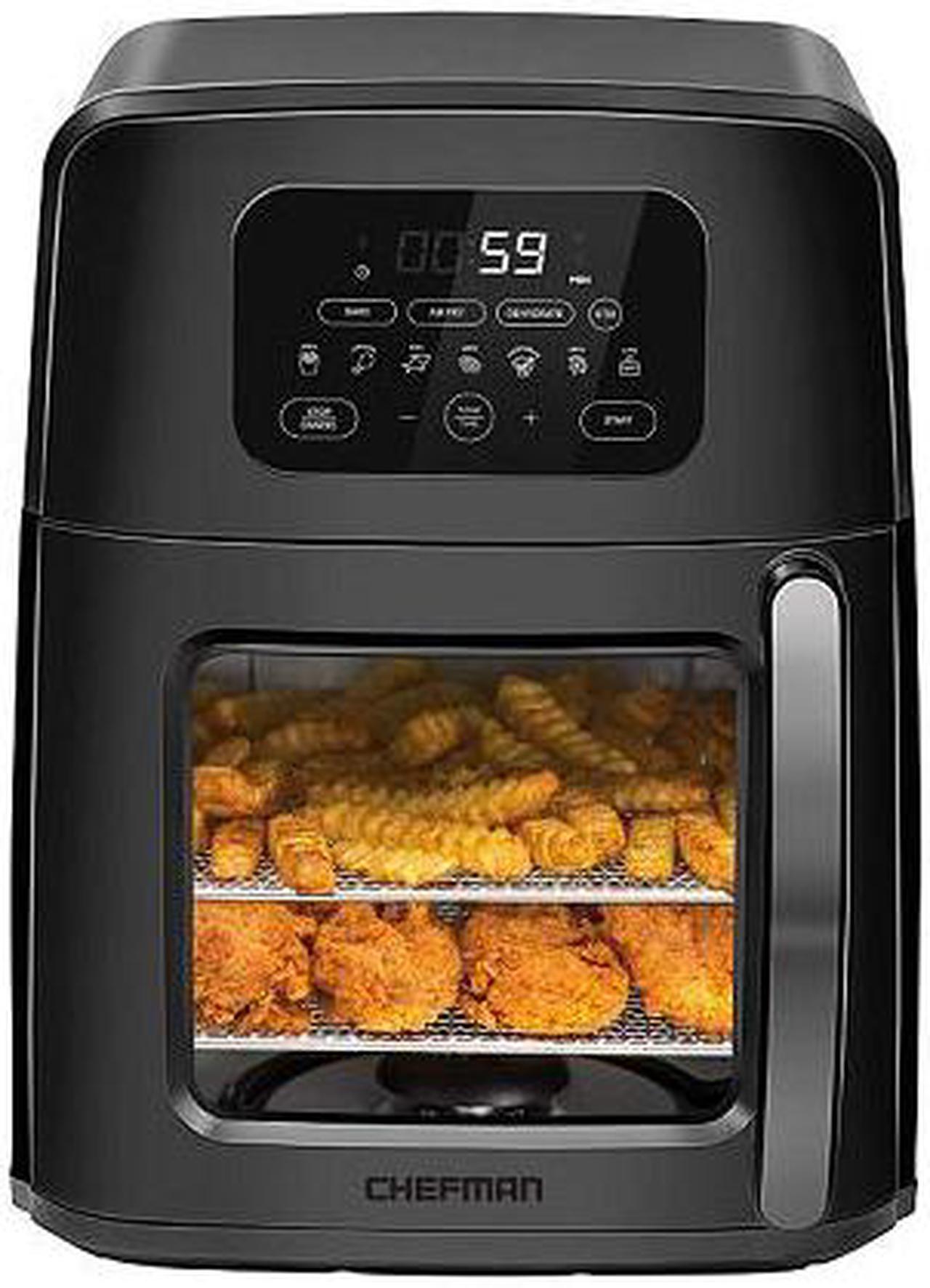 Alt view image 8 of 10 - Chefman Family Sized Auto Stir 14 in 1 Digital LED Air Fryer and Convection Oven
