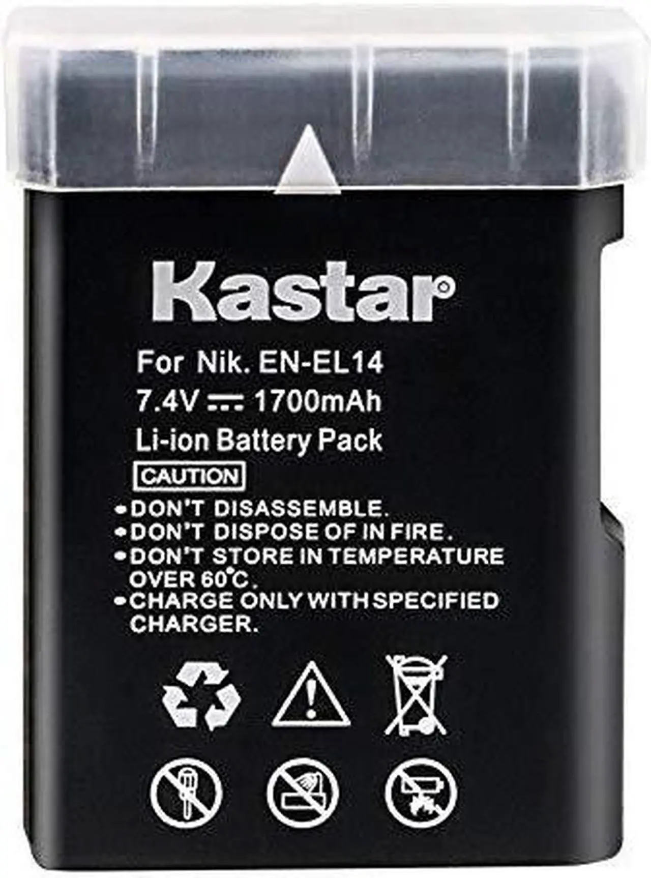 Alt view image 2 of 4 - Replacement Nikon EN-EL14 Battery for Nikon D3100, D3200, D5100, P7000,...