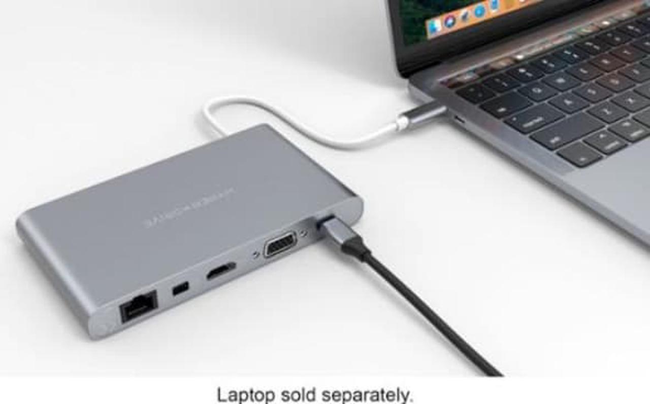 Alt view image 3 of 4 - Hyperdrive - Ultimate 11-Port USB-C Hub - Space Gray