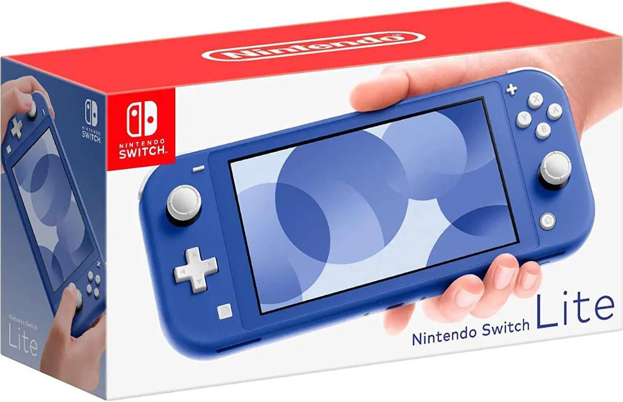 Alt view image 2 of 4 - Nintendo Switch Lite (Blue) Gaming Console Bundle with Animal Crossing