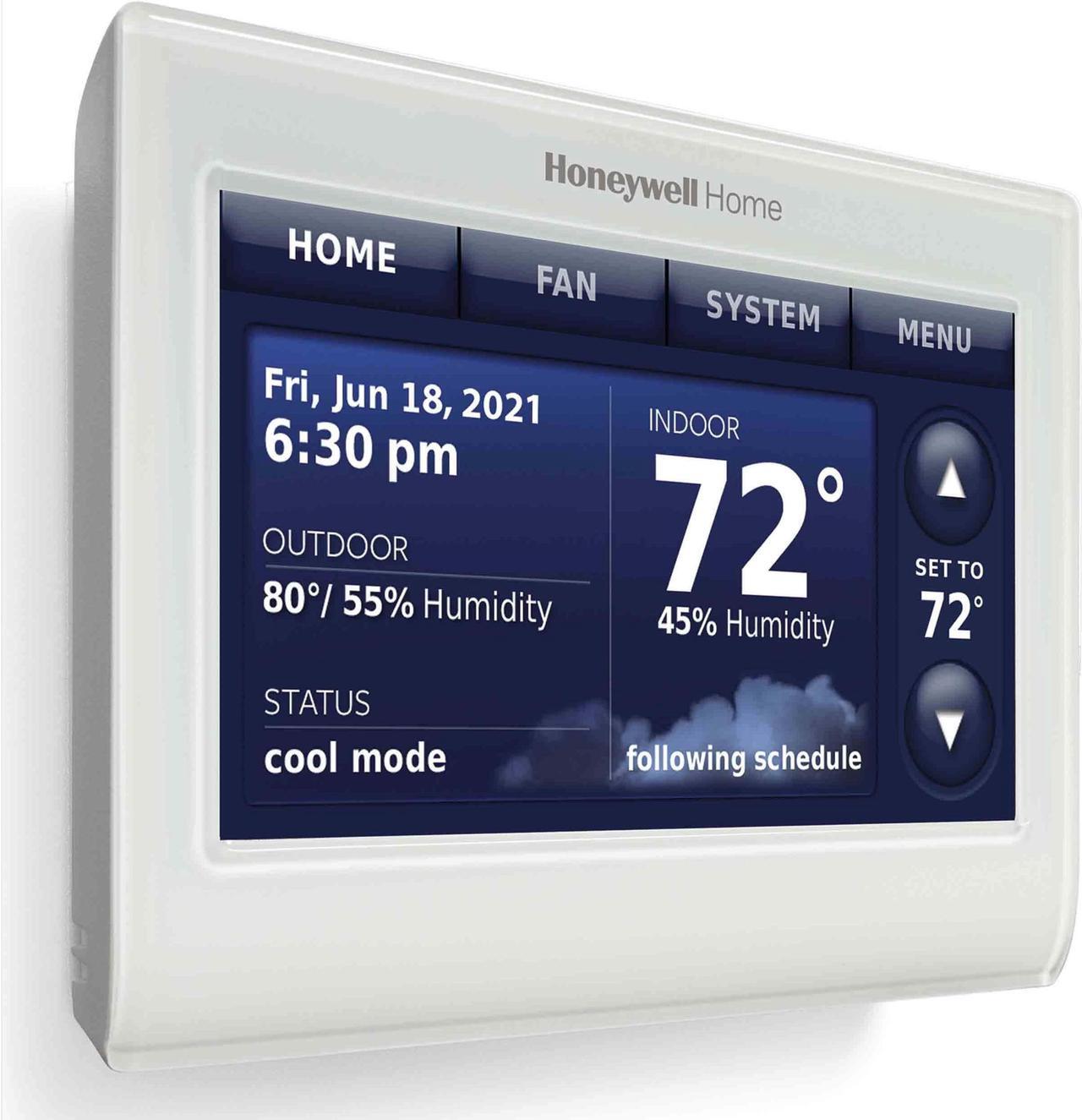 Alt view image 9 of 13 - Honeywell Simple Display Non-Programmable Thermostat