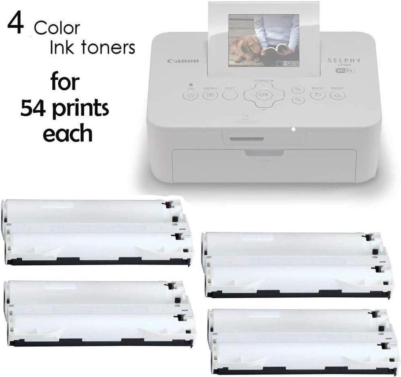Alt view image 8 of 9 - Canon RP-108 High-Capacity Color Ink/Paper Set includes 216 Ink Paper Sheets + 4 Ink Toners for SELPHY CP1300, CP1200, CP1000, CP910 & CP820 Printers + HeroFiber Ultra Gentle Cleaning Cloth