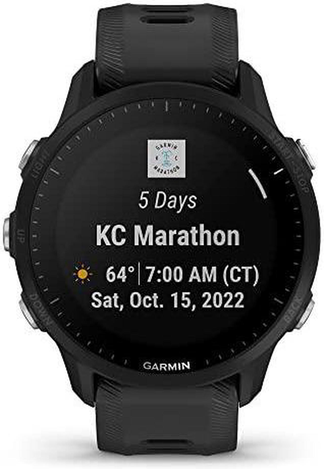Alt view image 2 of 20 - Garmin Forerunner 955 Solar, Black | Smart Watch 010-02638-00