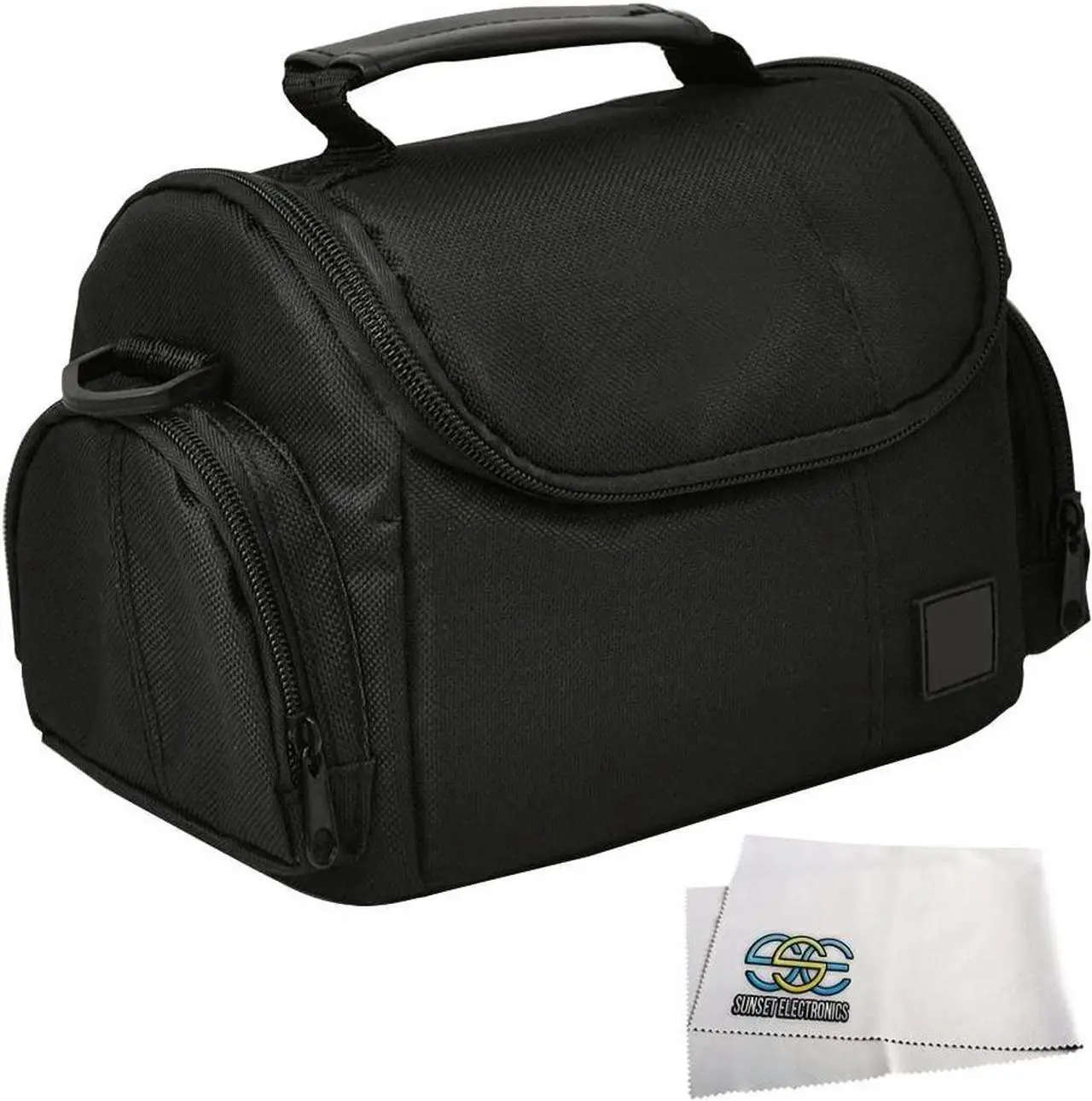 Alt view image 2 of 6 - Medium Soft Padded Digital SLR camera Travel case/Bag with clip-on Detachable and Adjustable Strap for Nikon D3000, D3100, D3200, D3300, D3400, D5000, D5100, D5200, D5300, D5500, D5600 DSLR cameras