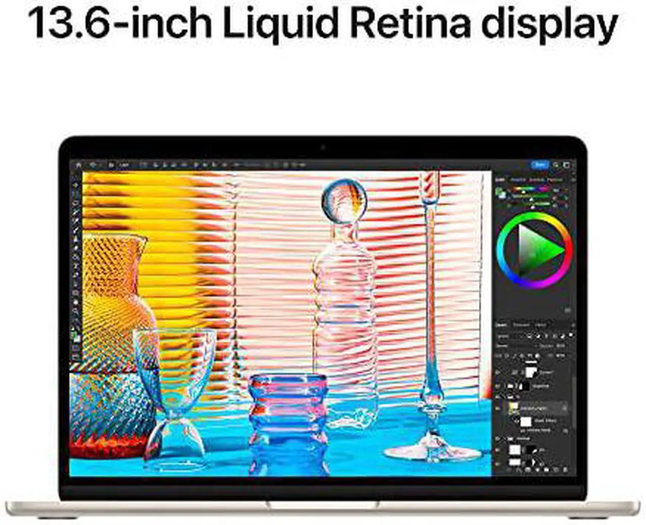 Alt view image 4 of 4 - 2022 Apple MacBook Air Laptop with M2 chip: 13.6-inch Liquid Retina Display, 8GB RAM, 512GB SSD Storage, Starlight