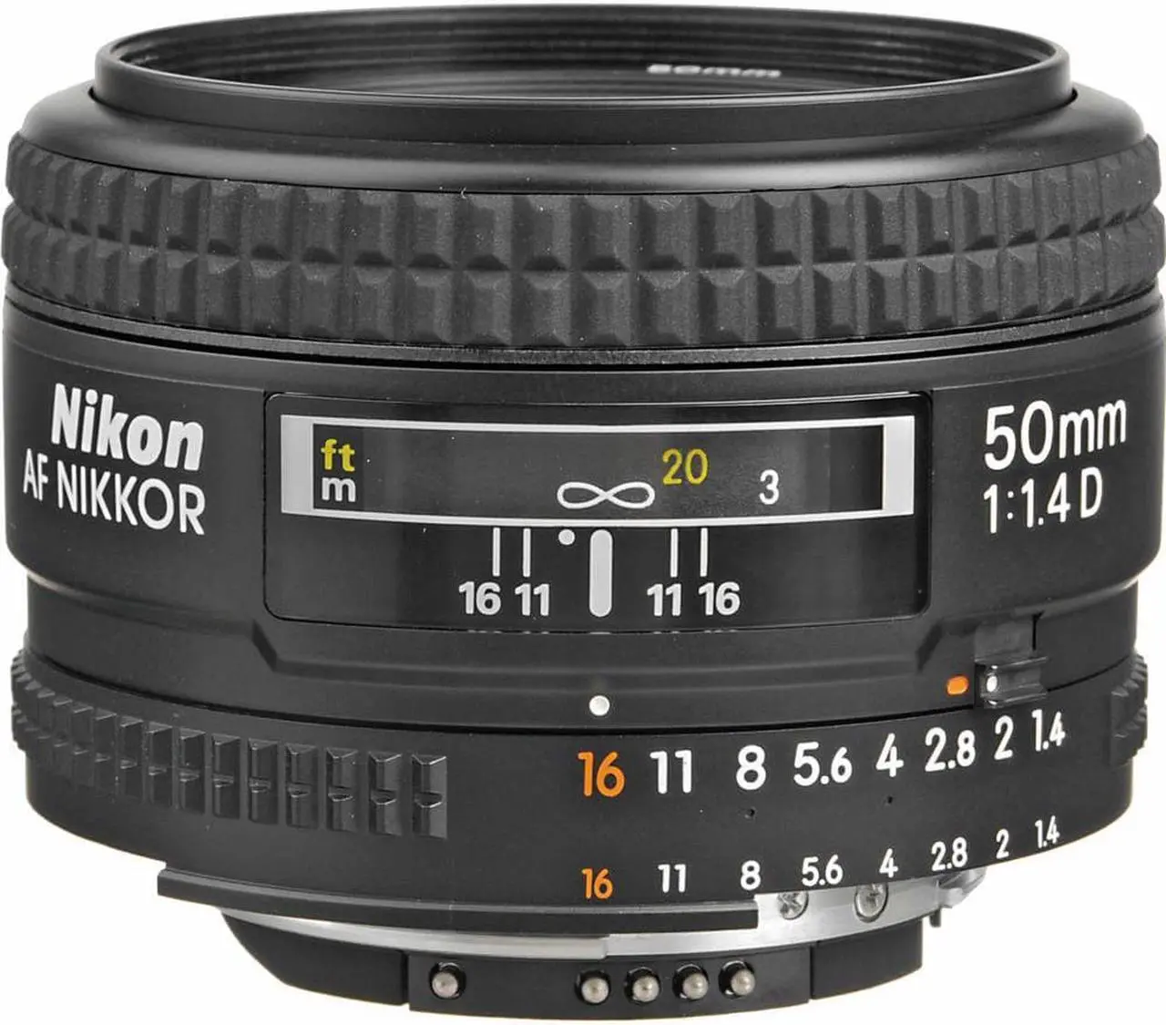 Alt view image 2 of 4 - Nikon AF 50mm f/1.4D Compact Prime Lens (1902) Intl Model Bundle