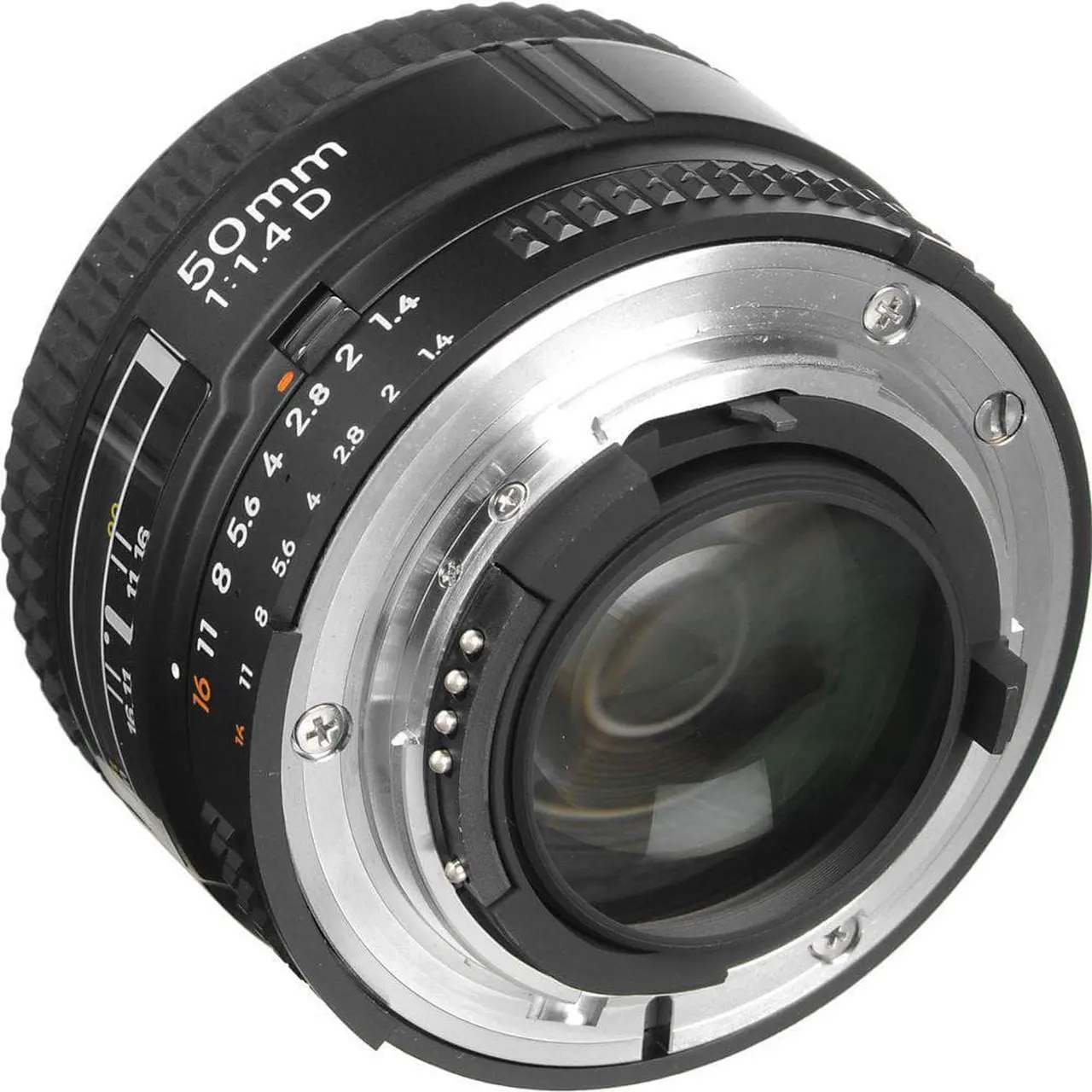 Alt view image 4 of 4 - Nikon AF 50mm f/1.4D Compact Prime Lens (1902) Intl Model Bundle