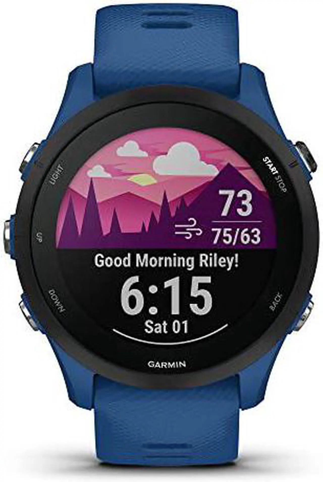 Alt view image 7 of 9 - Garmin Forerunner 255, Tidal Blue | Smart Watch 010-02641-01