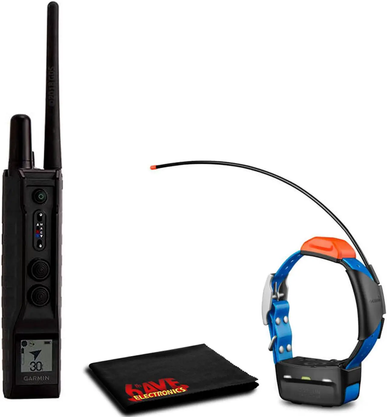 Main image of Garmin 010-02035-50 Pro 550 Plus Handheld Bundle with Garmin T5X GPS Collar and 6Ave Cleaning Cloth