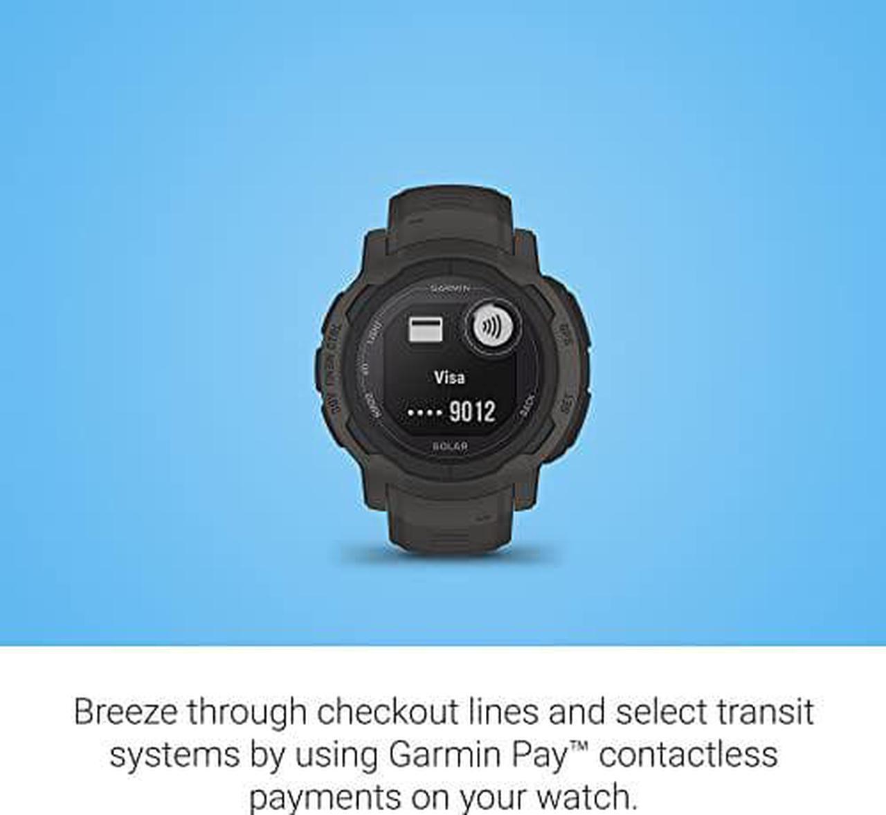 Alt view image 8 of 10 - Garmin Instinct 2 Solar, Graphite | Smart Watch 010-02627-10