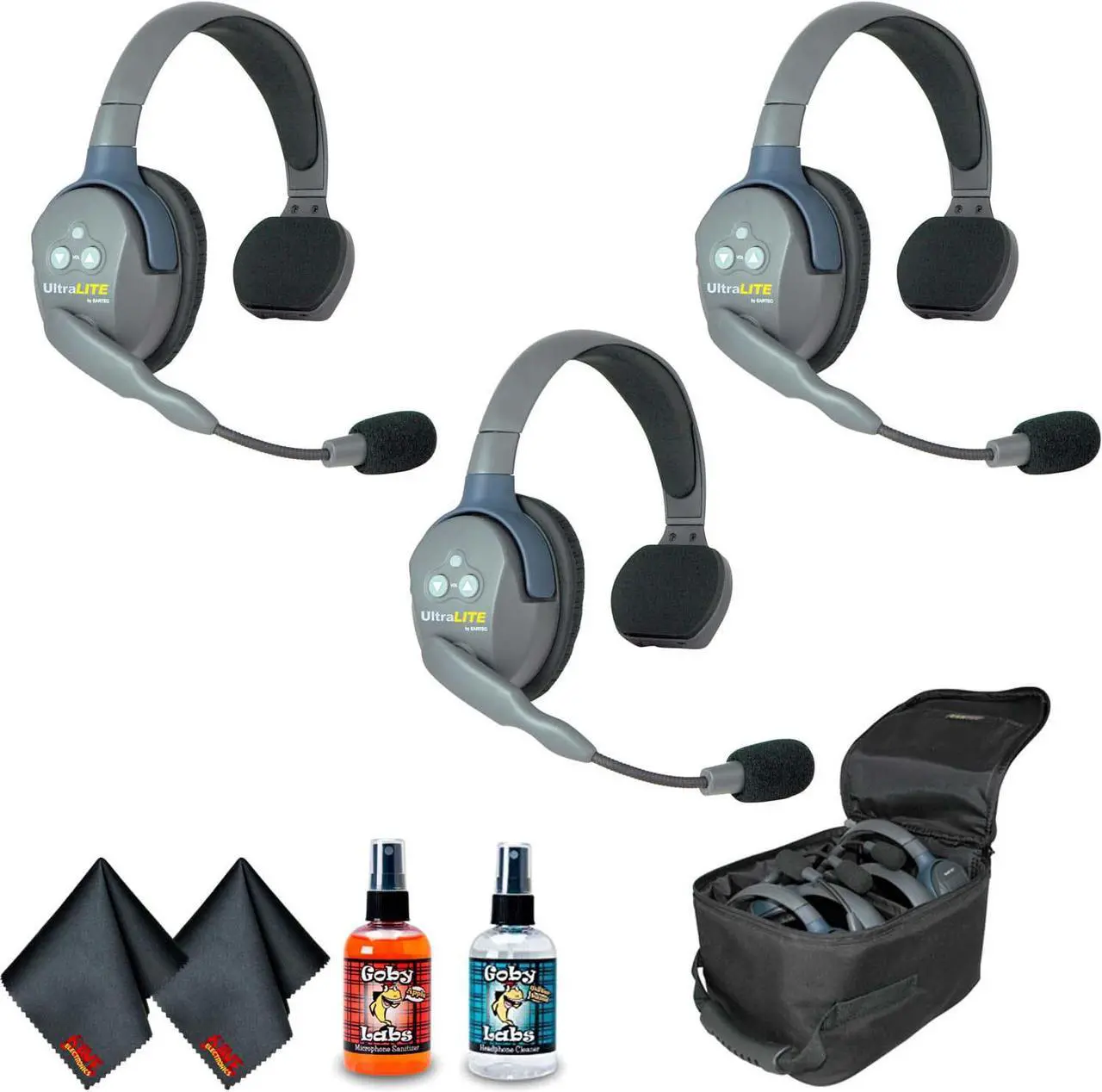 Main image of Eartec UL3S UltraLITE 3-Person Headset System (USA) Bundle 1