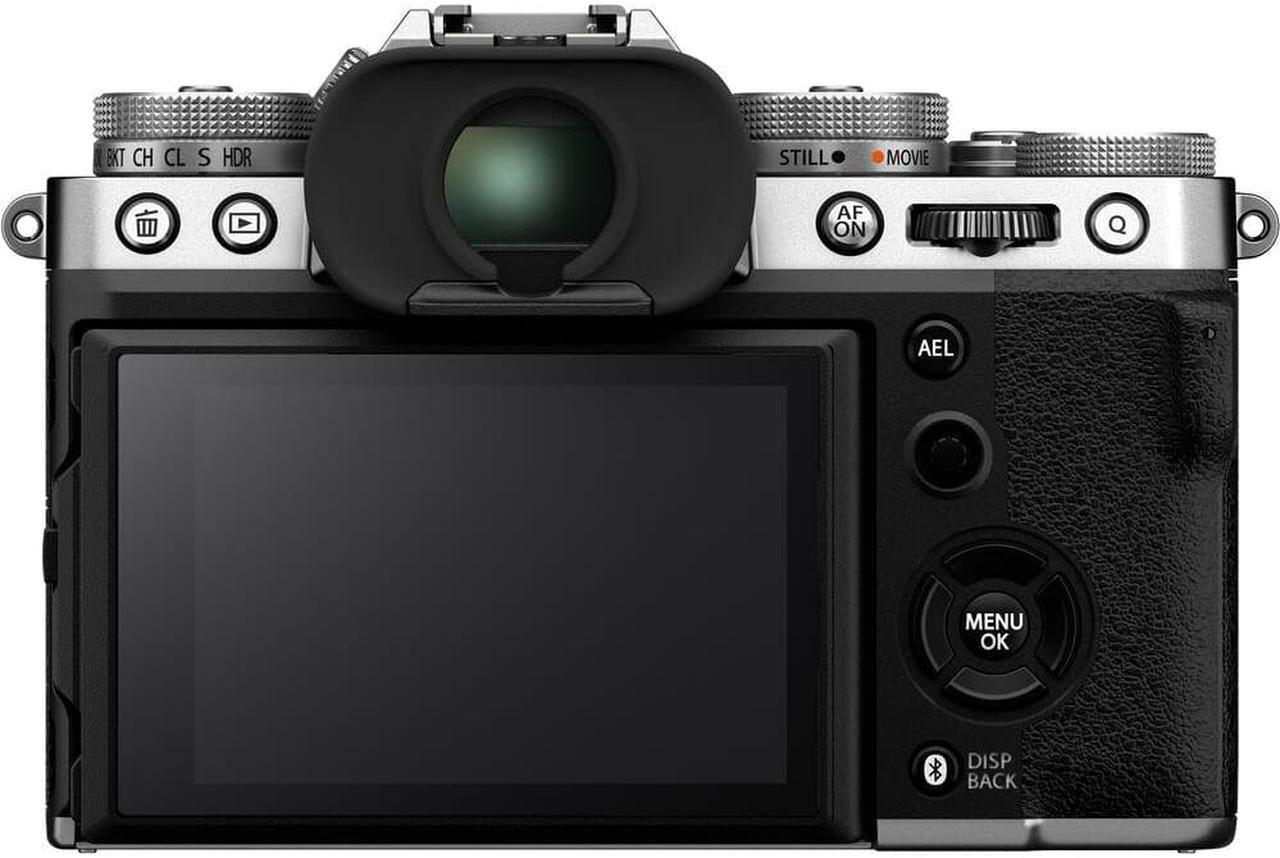 Alt view image 3 of 4 - Fujifilm X-T5 Mirrorless Camera (Body Only) (Silver) Sony 64GB Card Bundle