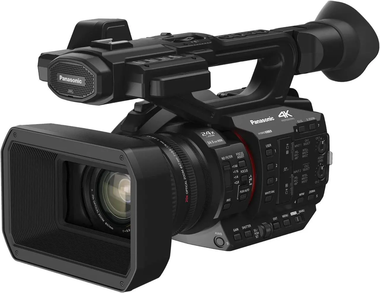 Main image of Panasonic HC-X20 Camcorder, 4K 60p, 1.0-inch Sensor, 24.5mm Wide-Angle Lens and Optical 20x Zoom