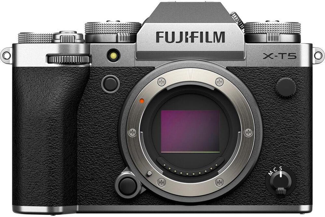 Alt view image 2 of 4 - Fujifilm X-T5 Mirrorless Camera (Body Only) (Silver) Sony 64GB Card Bundle