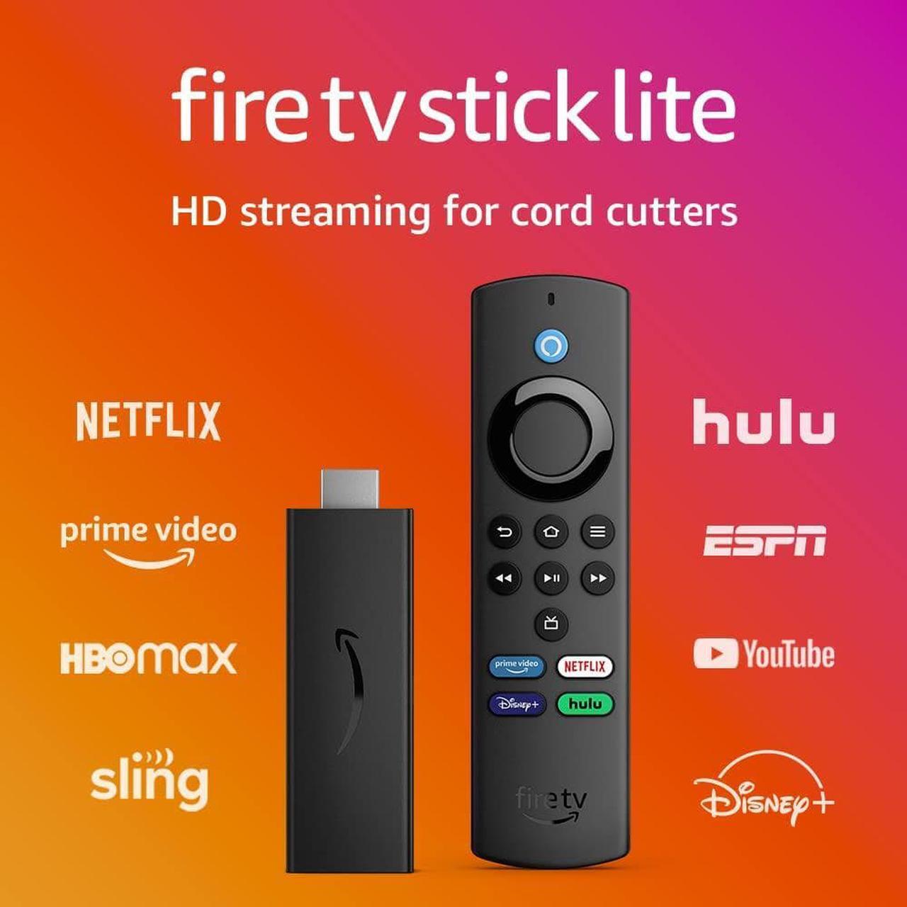 Alt view image 2 of 5 - Amazon Fire TV Stick Lite, free and live TV, Alexa Voice Remote Lite, smart home controls, HD streaming