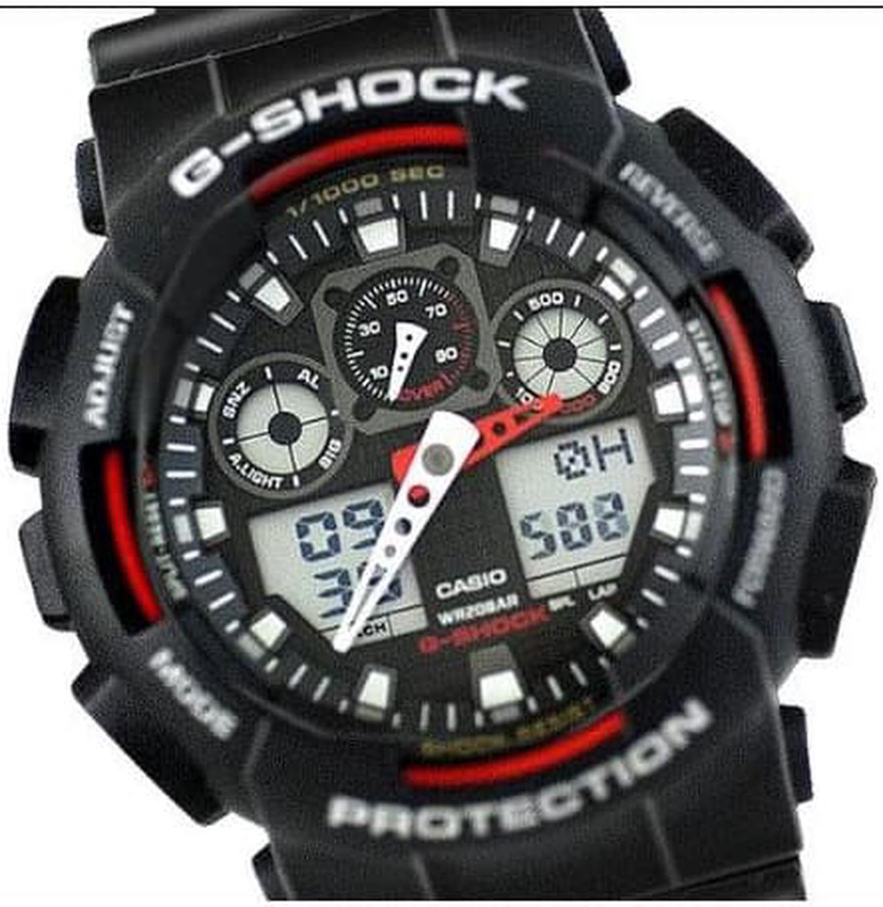 Alt view image 4 of 5 - Casio GA100-1A4 Men's G-Shock Anti-Magnetic X-Large G Watch