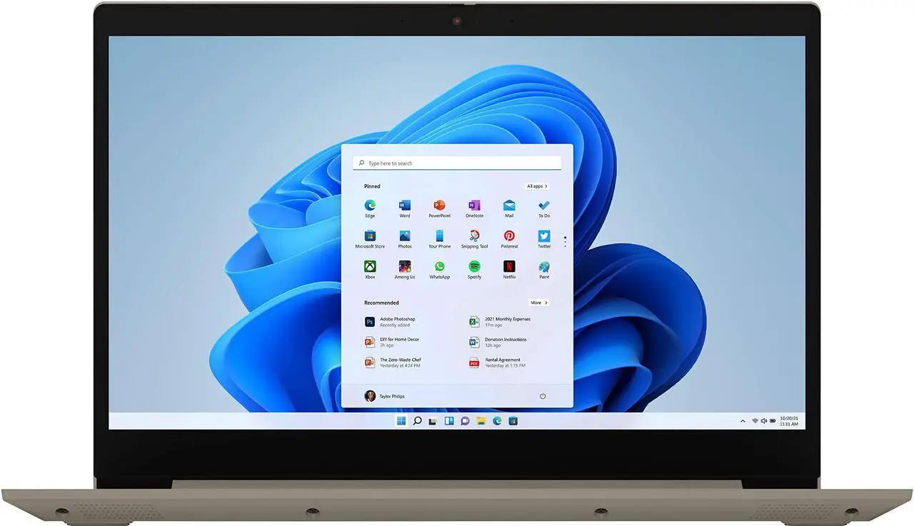 Alt view image 7 of 16 - Lenovo - IdeaPad 3 15" HD Touch Screen Laptop - Intel Core i3-1115G4 - Intel UHD Graphics - 8GB Memory - 256GB SSD - Almond Notebook 81X800KLUS