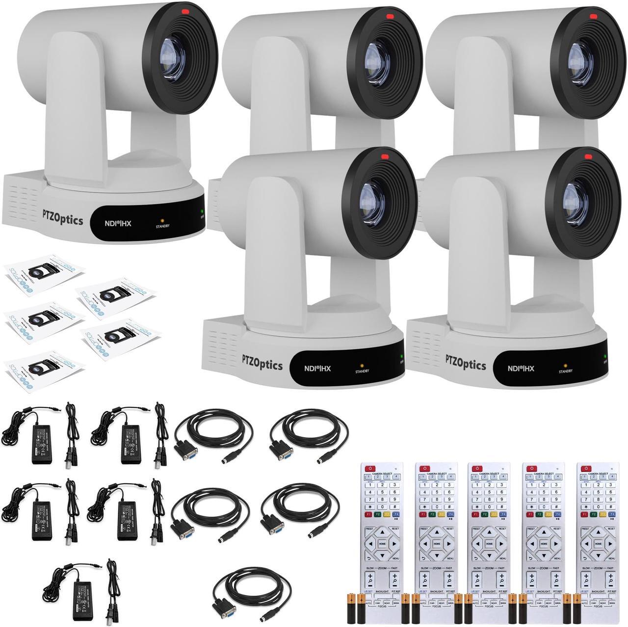 Main image of 5 x PTZOptics Move 4K PTZ Camera with 30x Zoom (White) (PT30X-4K-WH-G3)
