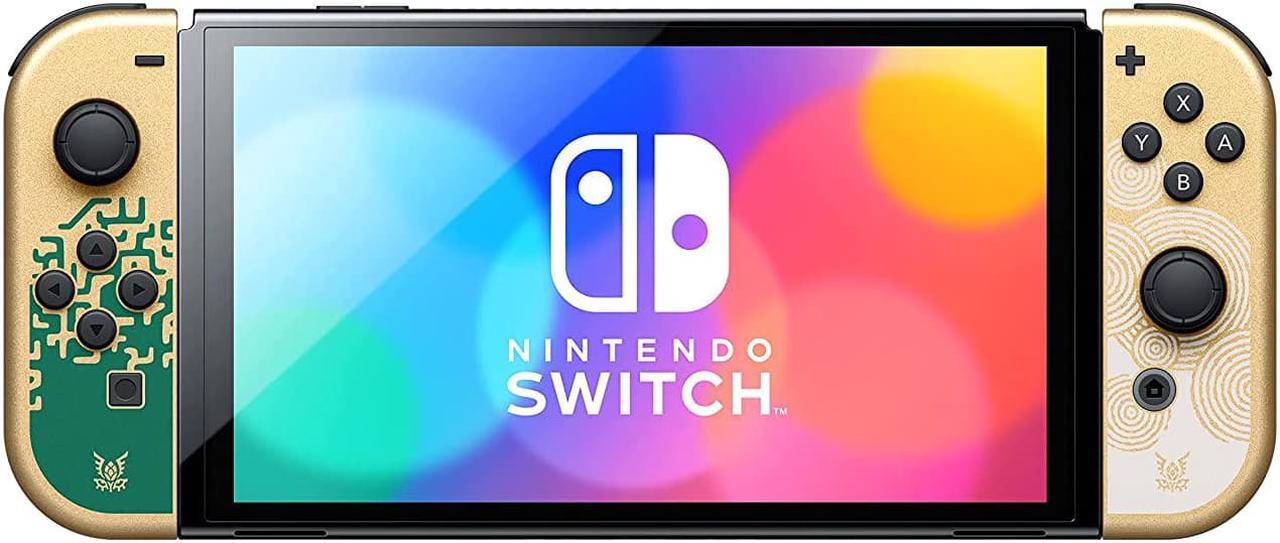 Alt view image 4 of 4 - Nintendo Switch OLED Zelda Tears of The Kingdom with Case and 128GB Memory Card