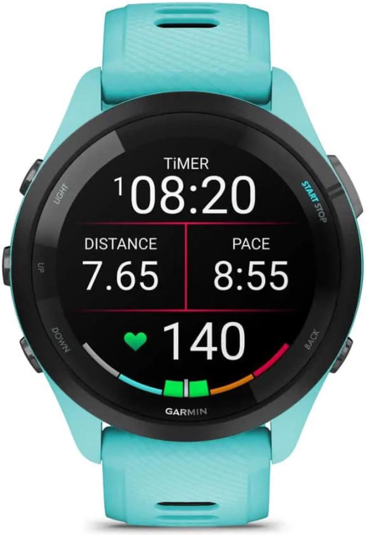 Alt view image 3 of 4 - Garmin Forerunner 265 Smartwatch (Aqua) Bundle with 6Ave Cleaning Kit