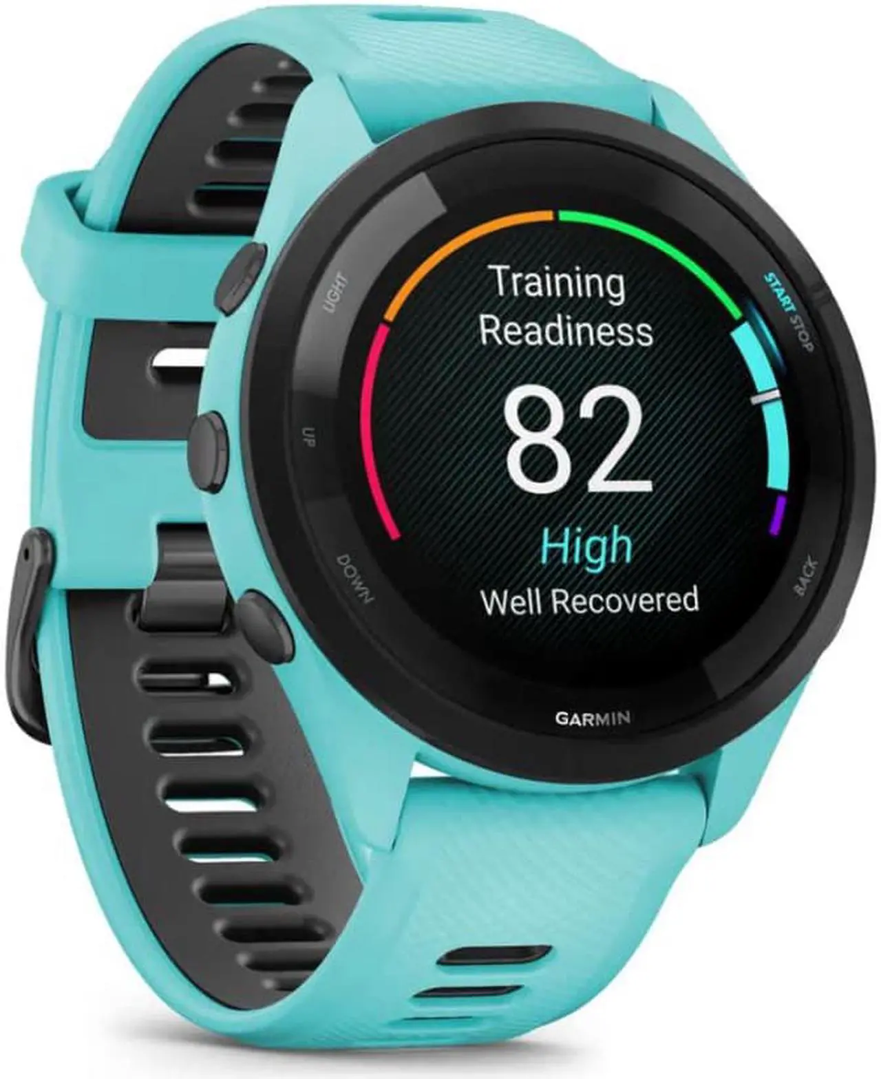 Alt view image 4 of 4 - Garmin Forerunner 265 Smartwatch (Aqua) Bundle with 6Ave Cleaning Kit