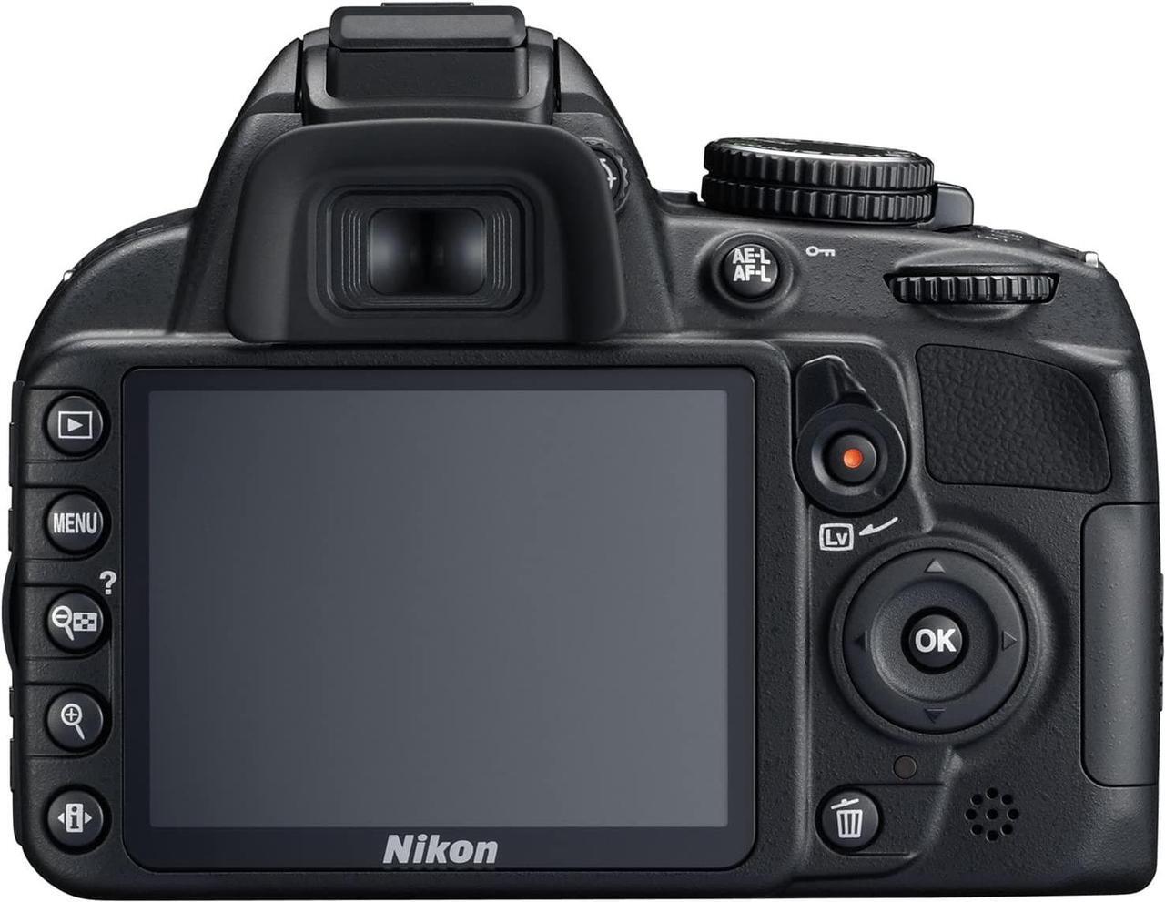Alt view image 3 of 4 - Nikon D3100 14.2MP DX-Format CMOS DSLR Digital Camera (Body Only) - (Black)